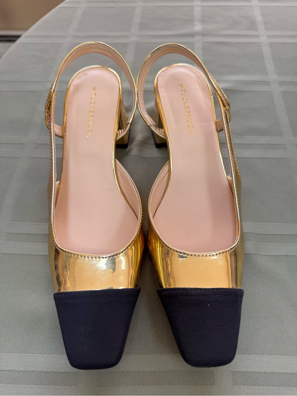 Tuckernuck Gold Tinsley Sling Back